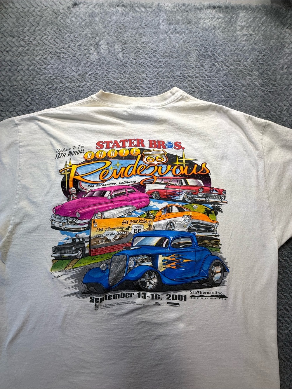 Route 66 2001 official event shirt y2k